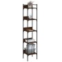 Bookcase with 5 shelves brown oak wood 35x30x174 cm by , Bookcases and shelves - Ref: Foro24-838857, Price: 50,03 €, Discount: %