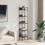 Bookcase with 5 shelves smoked oak wood 35x30x174 cm by , Bookcases and shelves - Ref: Foro24-838855, Price: 48,39 €, Discoun...