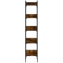 Bookcase with 5 shelves smoked oak wood 35x30x174 cm by , Bookcases and shelves - Ref: Foro24-838855, Price: 48,39 €, Discoun...