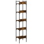 Bookcase with 5 shelves smoked oak wood 35x30x174 cm by , Bookcases and shelves - Ref: Foro24-838855, Price: 48,39 €, Discoun...