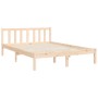 Estructura de cama con cabecero madera maciza 120x200 cm de , Camas y somieres - Ref: Foro24-3192746, Precio: 141,99 €, Descu...