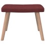 Sillón de relax con reposapiés tela rojo tinto de , Sillones - Ref: Foro24-327938, Precio: 135,02 €, Descuento: %