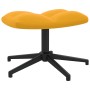 Silla de relajación con reposapiés terciopelo amarillo mostaza de , Sillones - Ref: Foro24-328113, Precio: 155,30 €, Descuent...