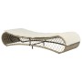 Garden lounger with gray synthetic rattan cushion by vidaXL, Loungers - Ref: Foro24-44700, Price: 272,99 €, Discount: %