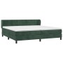 Cama box spring con colchón terciopelo verde oscuro 200x200 cm de , Camas y somieres - Ref: Foro24-3127514, Precio: 604,33 €,...