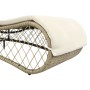 Garden lounger with gray synthetic rattan cushion by vidaXL, Loungers - Ref: Foro24-44700, Price: 272,99 €, Discount: %