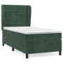 Box spring bed with dark green velvet mattress 100x200 cm by , Beds and slatted bases - Ref: Foro24-3129198, Price: 400,24 €,...