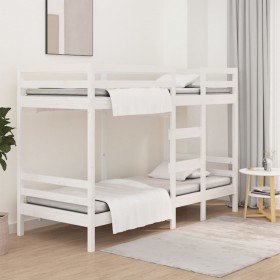 Solid pine wood bunk bed 80x200 cm by , Beds and slatted bases - Ref: Foro24-3139835, Price: 344,46 €, Discount: %