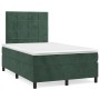 Box spring bed with dark green velvet mattress 120x200 cm by , Beds and slatted bases - Ref: Foro24-3143016, Price: 442,79 €,...