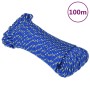 Blue polypropylene boat rope 3 mm 100 m by , Ropes and metal cords - Ref: Foro24-152430, Price: 13,90 €, Discount: %