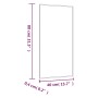 Rectangular glass wall mirror 40x80 cm by , Mirrors - Ref: Foro24-350447, Price: 44,18 €, Discount: %