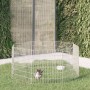 Rabbit cage 8 panels galvanized iron 54x60 cm by , Cages and habitats for small animals - Ref: Foro24-171574, Price: 37,87 €,...