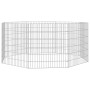 Rabbit cage 8 panels galvanized iron 54x60 cm by , Cages and habitats for small animals - Ref: Foro24-171574, Price: 37,87 €,...