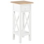 Mesa auxiliar de madera blanca 27x27x65,5 cm de vidaXL, Mesas auxiliares - Ref: Foro24-280057, Precio: 60,23 €, Descuento: %