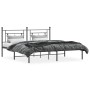 Bed frame with black metal headboard 183x213 cm by , Beds and slatted bases - Ref: Foro24-374344, Price: 95,99 €, Discount: %