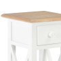 Mesa auxiliar de madera blanca 27x27x65,5 cm de vidaXL, Mesas auxiliares - Ref: Foro24-280057, Precio: 60,23 €, Descuento: %