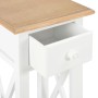 Mesa auxiliar de madera blanca 27x27x65,5 cm de vidaXL, Mesas auxiliares - Ref: Foro24-280057, Precio: 60,23 €, Descuento: %