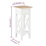 Mesa auxiliar de madera blanca 27x27x65,5 cm de vidaXL, Mesas auxiliares - Ref: Foro24-280057, Precio: 60,23 €, Descuento: %