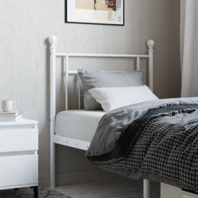 White metal headboard 75 cm by , Headboards and footboards - Ref: Foro24-374414, Price: 27,99 €, Discount: %