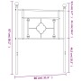 Kopfteil aus weißem Metall, 75 cm von , Kopf- und Fußteile - Ref: Foro24-374414, Preis: 27,55 €, Rabatt: %