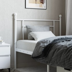 White metal headboard 90 cm by , Headboards and footboards - Ref: Foro24-374416, Price: 28,28 €, Discount: %