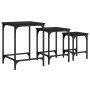 Stackable coffee tables 3 pieces black engineered wood by , Coffee table - Ref: Foro24-838928, Price: 40,03 €, Discount: %