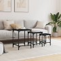 Stackable coffee tables 3 pieces black engineered wood by , Coffee table - Ref: Foro24-838928, Price: 40,03 €, Discount: %