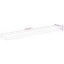 Rectangular wall shelf acacia wood live edge 140x20x2.5cm by , Shelves and shelves - Ref: Foro24-370231, Price: 47,24 €, Disc...