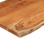 Rectangular board acacia wood live edge 80x40x2.5 cm by , Table tops - Ref: Foro24-370250, Price: 50,81 €, Discount: %