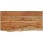 Rechteckiges Wandregal aus Akazienholz mit lebender Kante, 60 x 30 x 3,8 cm von , Regale und Regale - Ref: Foro24-370284, Pre...