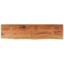 Estante pared rectangular madera acacia borde vivo 120x30x3,8cm de , Estantes y estanterías - Ref: Foro24-370290, Precio: 68,...