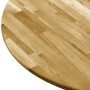 Solid oak round table surface 23 mm thick, 700 mm in diameter. by vidaXL, Table tops - Ref: Foro24-245984, Price: 101,74 €, D...