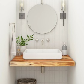 Encimera de baño rectangular madera maciza acacia 80x60x3,8 cm de , Encimeras - Ref: Foro24-370308, Precio: 81,99 €, Descuent...