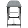 Banco de comedor acero y tela gris claro 124x32x45 cm de , Bancos de comedor y cocina - Ref: Foro24-835221, Precio: 56,97 €, ...