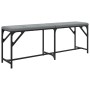 Banco de comedor acero y tela gris claro 124x32x45 cm de , Bancos de comedor y cocina - Ref: Foro24-835221, Precio: 56,97 €, ...