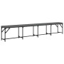 Banco de comedor acero y tela gris oscuro 248x32x45 cm de , Bancos de comedor y cocina - Ref: Foro24-835228, Precio: 100,26 €...