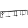 Banco de comedor acero y tela gris oscuro 248x32x45 cm de , Bancos de comedor y cocina - Ref: Foro24-835228, Precio: 100,26 €...