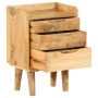 Mesita de noche de madera maciza de mango 40x30x59,5 cm de vidaXL, Mesitas de noche - Ref: Foro24-246788, Precio: 135,50 €, D...