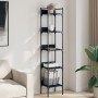 5-shelf black engineered wood bookcase 35x30x174 cm by , Bookcases and shelves - Ref: Foro24-838853, Price: 66,65 €, Discount: %