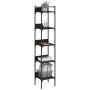 5-shelf black engineered wood bookcase 35x30x174 cm by , Bookcases and shelves - Ref: Foro24-838853, Price: 66,65 €, Discount: %