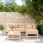 Garden sofa set 5 pieces solid pine wood by , Garden sets - Ref: Foro24-3186172, Price: 259,09 €, Discount: %