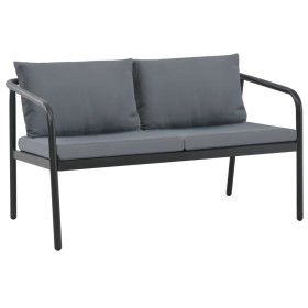 2-seater garden sofa with grey aluminum cushions by vidaXL, Outdoor sofas - Ref: Foro24-44699, Price: 175,86 €, Discount: %