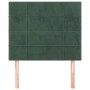 Headboards 2 units of dark green velvet 100x5x78/88 cm by , Headboards and footboards - Ref: Foro24-3116377, Price: 67,80 €, ...