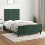 Estructura cama con cabecero terciopelo verde oscuro 120x200 cm de , Camas y somieres - Ref: Foro24-3125748, Precio: 168,99 €...