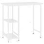 Escritorio para ordenador de MDF y metal blanco 80x40x72 cm de , Escritorios - Ref: Foro24-20555, Precio: 61,93 €, Descuento: %