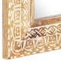 Hand carved mirror solid mango wood 80x50x2.6 cm by , Mirrors - Ref: Foro24-321645, Price: 89,93 €, Discount: %