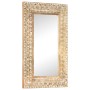 Hand carved mirror solid mango wood 80x50x2.6 cm by , Mirrors - Ref: Foro24-321645, Price: 89,93 €, Discount: %