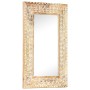 Hand carved mirror solid mango wood 80x50x2.6 cm by , Mirrors - Ref: Foro24-321645, Price: 89,93 €, Discount: %