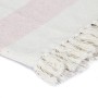 Striped blanket aged pink cotton 125x150 cm by vidaXL, Blankets - Ref: Foro24-133800, Price: 15,43 €, Discount: %