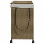 Wäschekorb aus Rattan mit Rollen 60x35x60,5 cm von , Wäschekörbe - Ref: Foro24-372039, Preis: 73,34 €, Rabatt: %